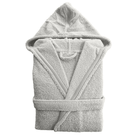 Albornoz Unisex - Albornoz de Ducha para Hombre o Mujer - 100% Algodón, Capucha, Blanco