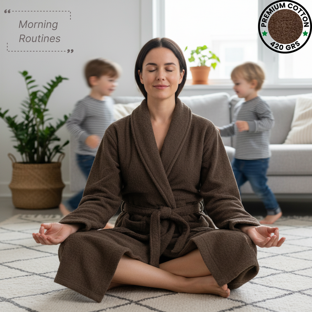 BOSKIMO Albornoz de Baño Unisex 100% Algodón OEKO-TEX – Bata para Hombre y Mujer – Rizo Americano 420 gsm – Suave y muy Absorbente