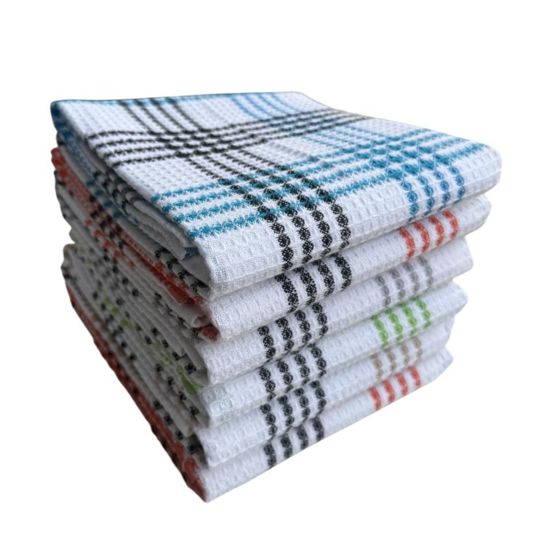 Paños de Cocina Algodón BOSKIMO Premium – Pack de 6 Trapos de Cocina Microfibra y Rizo, Trapos Cocina Algodón Absorbentes, Paños de Limpieza Malaga