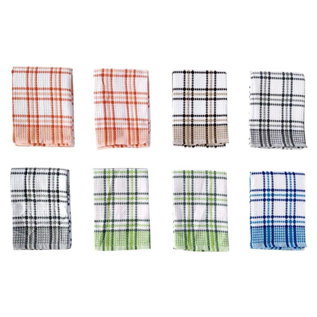 Paños de Cocina Algodón BOSKIMO Premium – Pack de 8 Trapos de Cocina Microfibra y Rizo, Trapos Cocina Algodón Absorbentes, Paños de Limpieza Valencia
