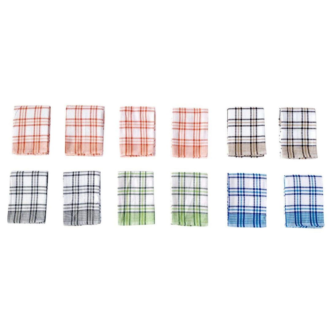 Paños de Cocina Algodón BOSKIMO Premium – Pack de 12 Trapos de Cocina Microfibra y Rizo, Trapos Cocina Algodón Absorbentes, Paños de Limpieza Valencia