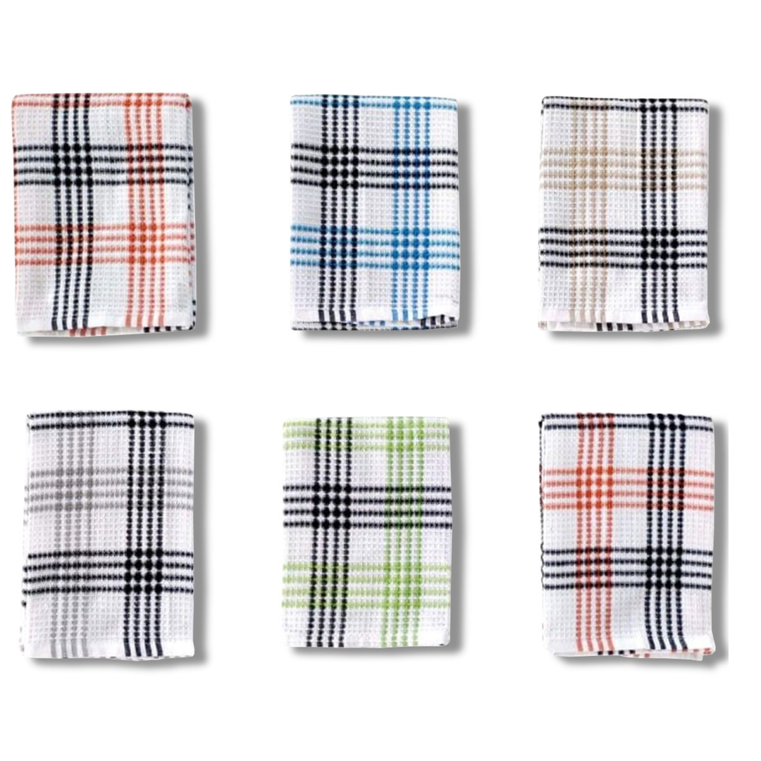 Paños de Cocina Algodón BOSKIMO Premium – Pack de 6 Trapos de Cocina Microfibra y Rizo, Trapos Cocina Algodón Absorbentes, Paños de Limpieza Malaga