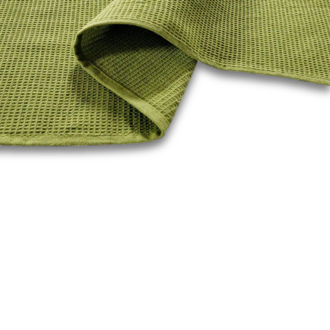 Paños de Cocina Algodón BOSKIMO Premium – Pack de 6 Trapos de Cocina Microfibra y Rizo, Trapos Cocina Algodón Absorbentes, Paños de Limpieza Aura Green