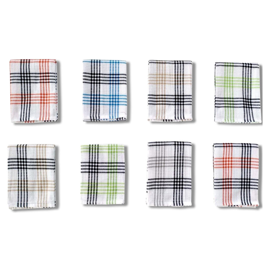 Paños de Cocina Algodón BOSKIMO Premium – Pack de 8 Trapos de Cocina Microfibra y Rizo, Trapos Cocina Algodón Absorbentes, Paños de Limpieza Malaga