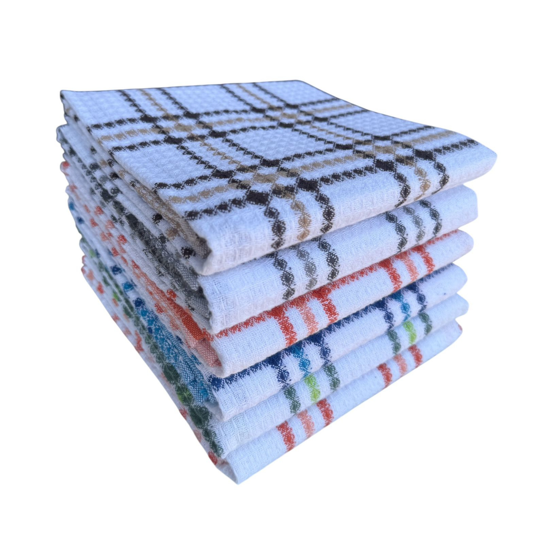 Paños de Cocina Algodón BOSKIMO Premium – Pack de 6 Trapos de Cocina Microfibra y Rizo, Trapos Cocina Algodón Absorbentes, Paños de Limpieza Valencia