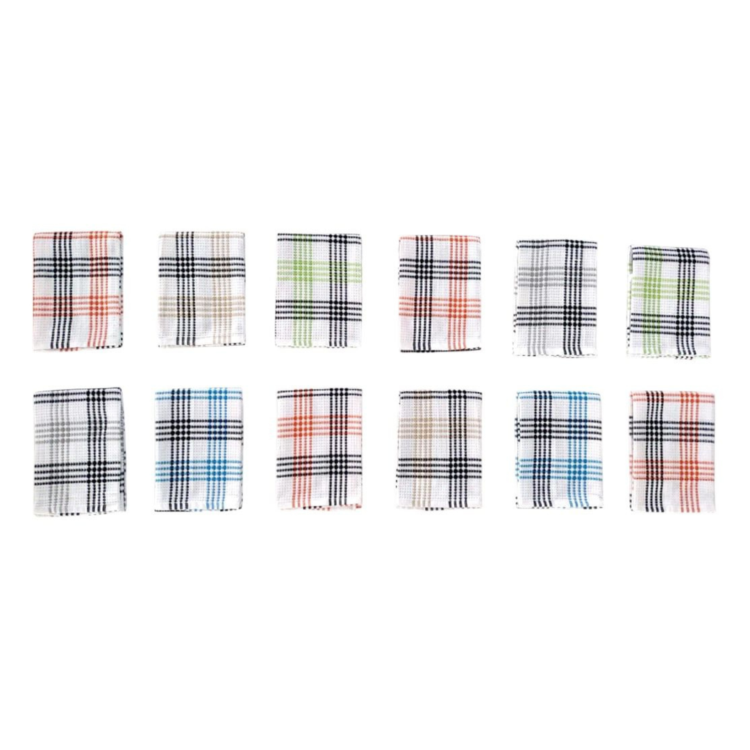 Paños de Cocina Algodón BOSKIMO Premium – Pack de 12 Trapos de Cocina Microfibra y Rizo, Trapos Cocina Algodón Absorbentes, Paños de Limpieza Malaga