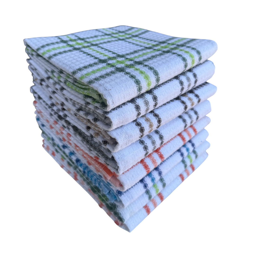 Paños de Cocina Algodón BOSKIMO Premium – Pack de 8 Trapos de Cocina Microfibra y Rizo, Trapos Cocina Algodón Absorbentes, Paños de Limpieza Valencia