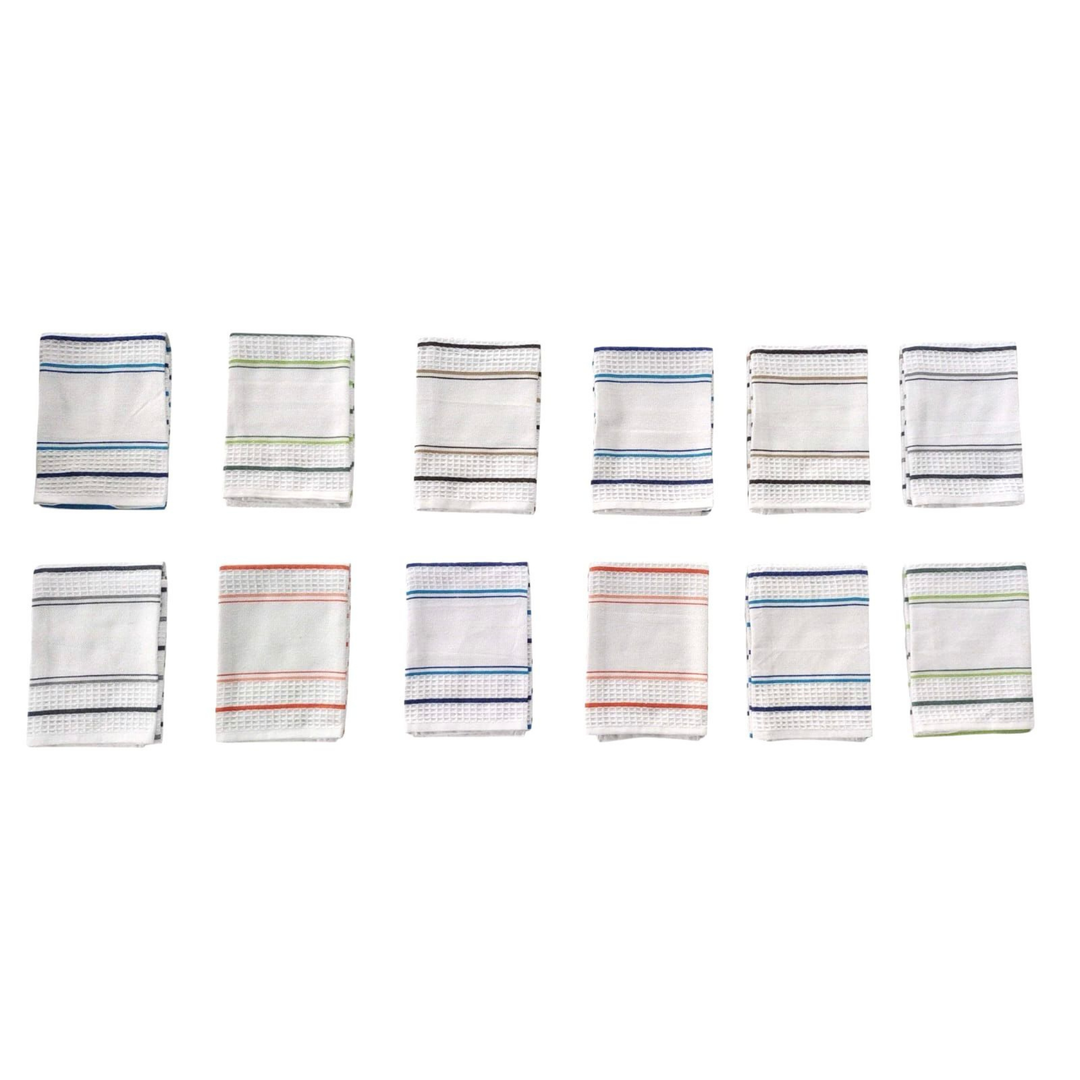 Paños de Cocina Algodón BOSKIMO Premium – Pack de 12 Trapos de Cocina Microfibra y Rizo, Trapos Cocina Algodón Absorbentes, Paños de Limpieza Granada