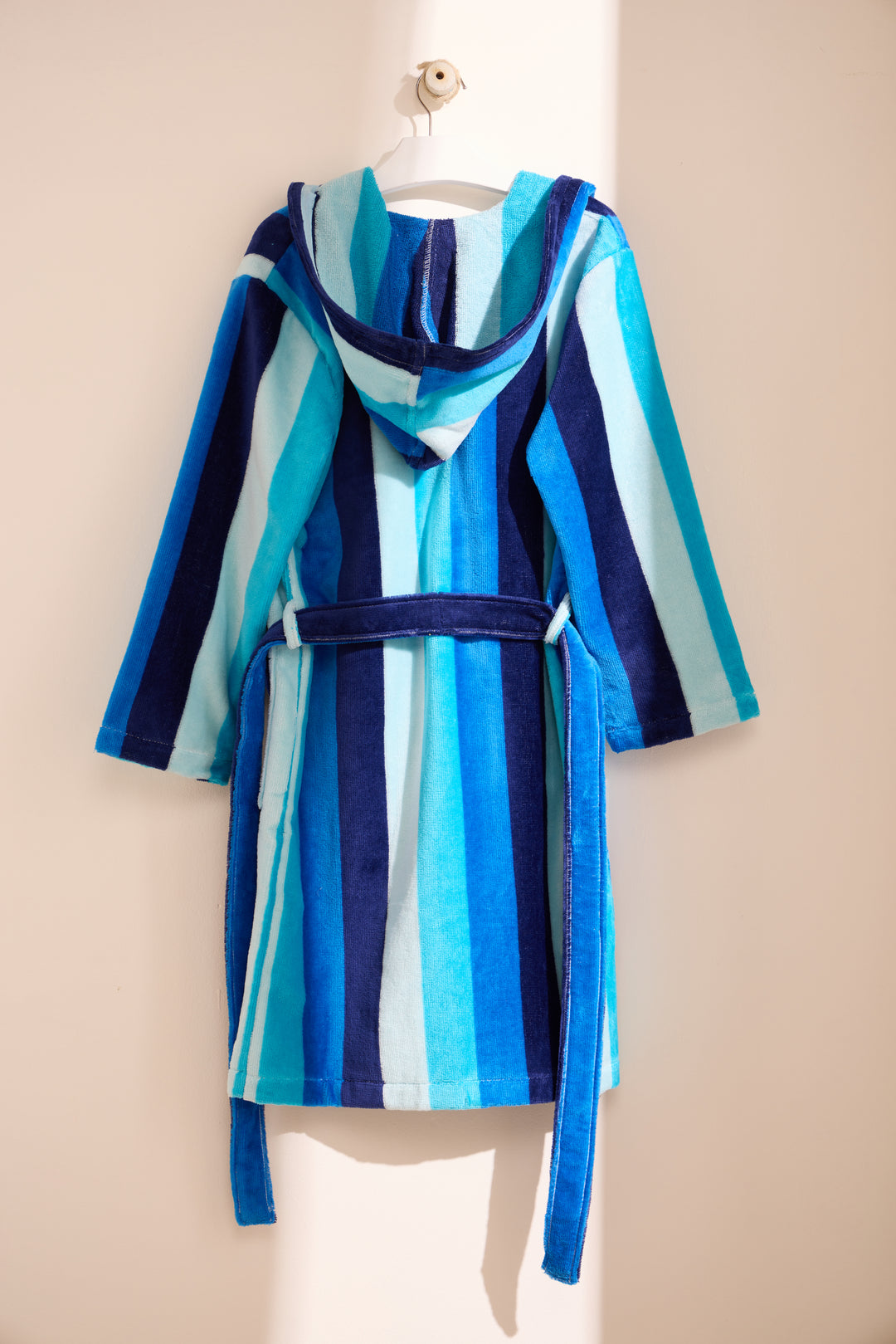 KIDS HARRY - Albornoz Niños adolescentes Algodón: Niño, Infantil - 100% Algodón OEKO-TEX - 2 Bolsillos, Cinturón, Capucha, Albornoces Felpa muy suave con bordados para niños