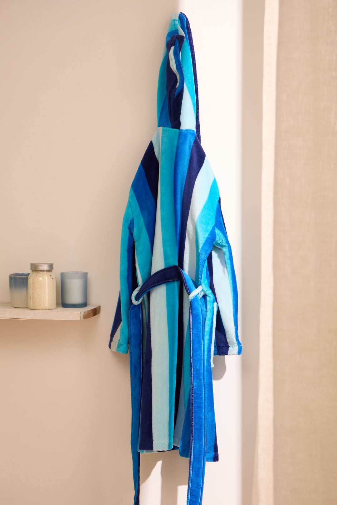 KIDS HARRY - Albornoz Niños adolescentes Algodón: Niño, Infantil - 100% Algodón OEKO-TEX - 2 Bolsillos, Cinturón, Capucha, Albornoces Felpa muy suave con bordados para niños