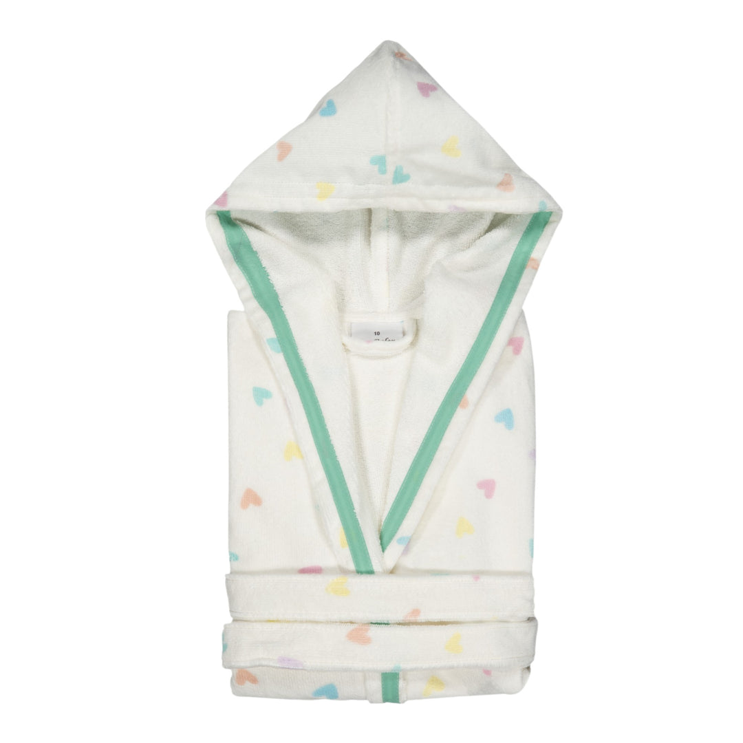 KIDS JESSI - Albornoz Niños adolescentes Algodón: Niño, Infantil - 100% Algodón OEKO-TEX - 2 Bolsillos, Cinturón, Capucha, Albornoces Felpa muy suave con bordados para niños