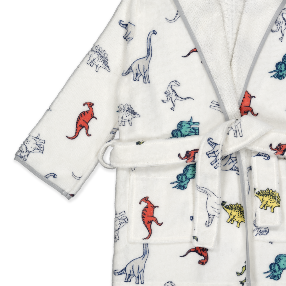 KIDS REX - Albornoz Niños adolescentes Algodón: Niño, Infantil - 100% Algodón OEKO-TEX - 2 Bolsillos, Cinturón, Capucha, Albornoces Felpa muy suave con bordados para niños