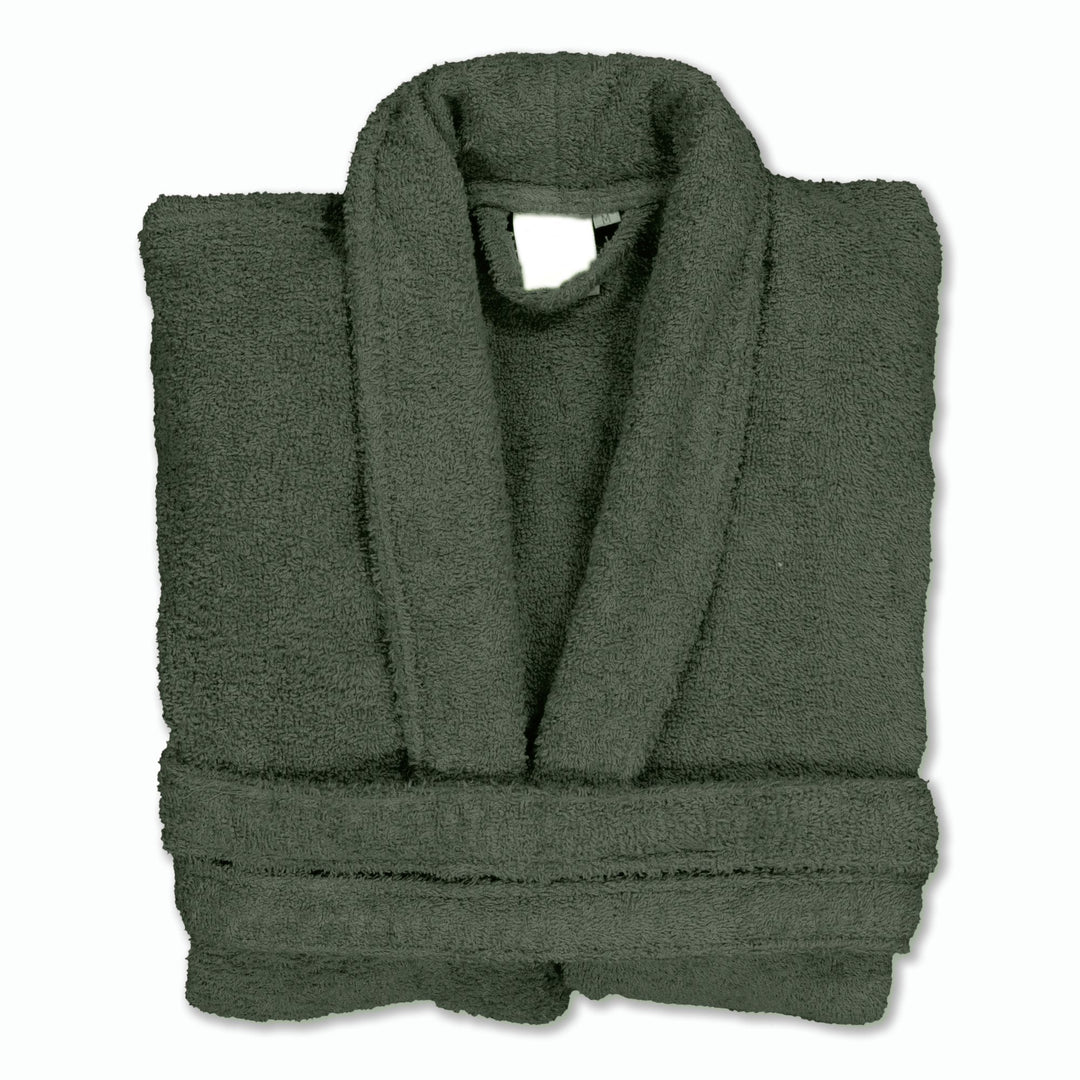 Albornoz Unisex - Albornoz de Ducha para Hombre o Mujer - 100% Algodón- 420g/m2 - Albornoz de Rizo. Kaki