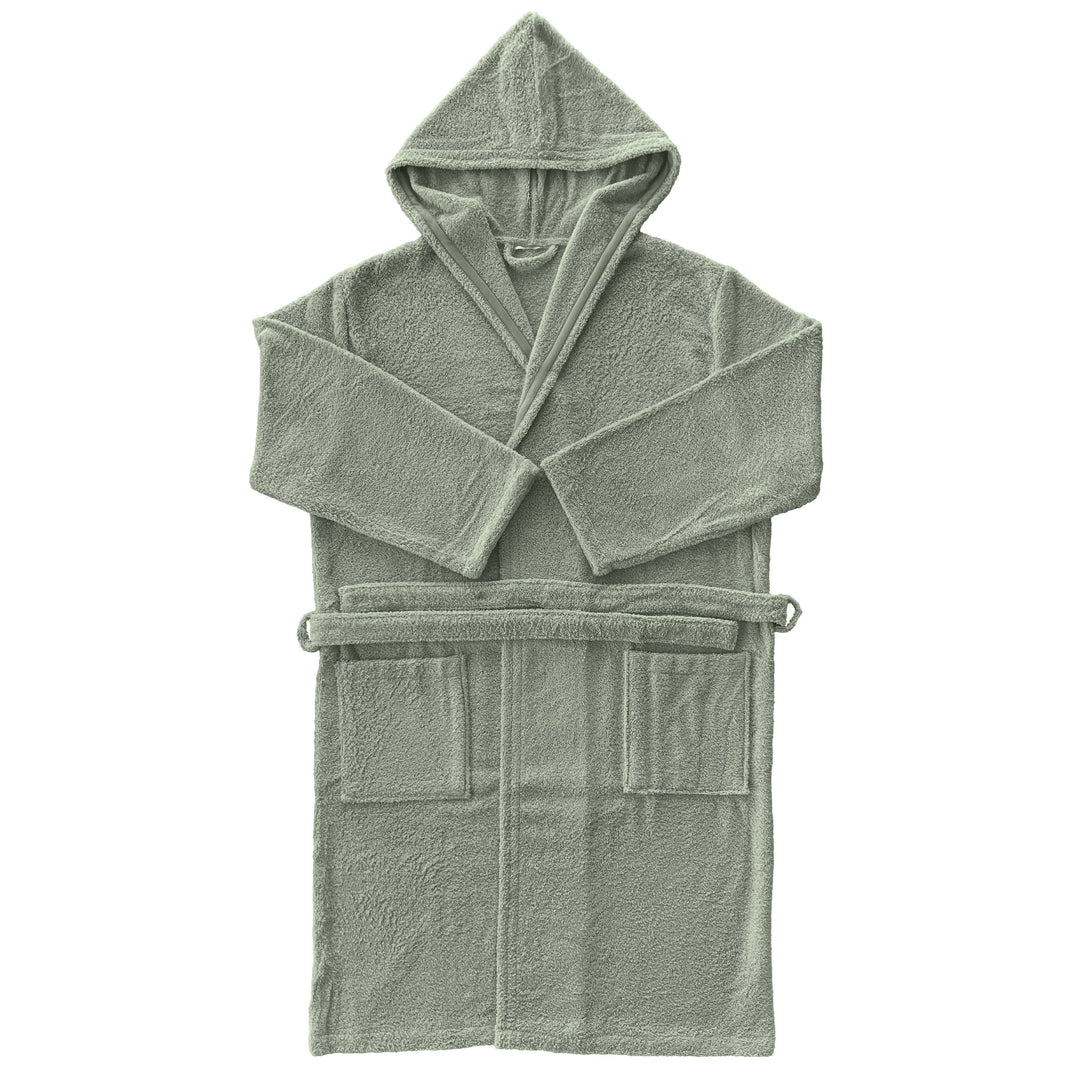 Albornoz Unisex - Albornoz de Ducha para Hombre o Mujer - 100% Algodón, Capucha, Kaki