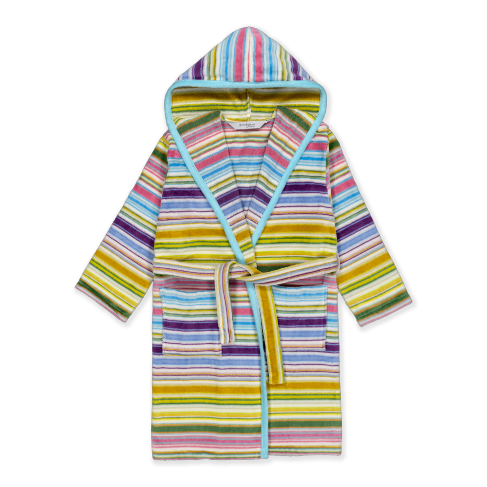 KIDS KAYLA - Albornoz Niños adolescentes Algodón: Niño, Infantil - 100% Algodón OEKO-TEX - 2 Bolsillos, Cinturón, Capucha, Albornoces Felpa muy suave con bordados para niños