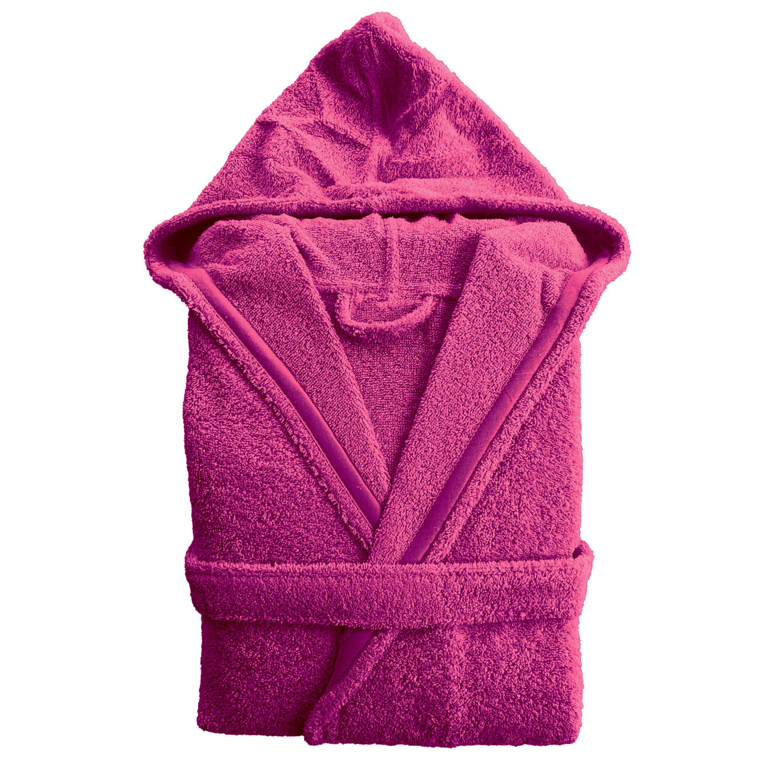 Albornoz Unisex - Albornoz de Ducha para Hombre o Mujer - 100% Algodón, Capucha, Rosa