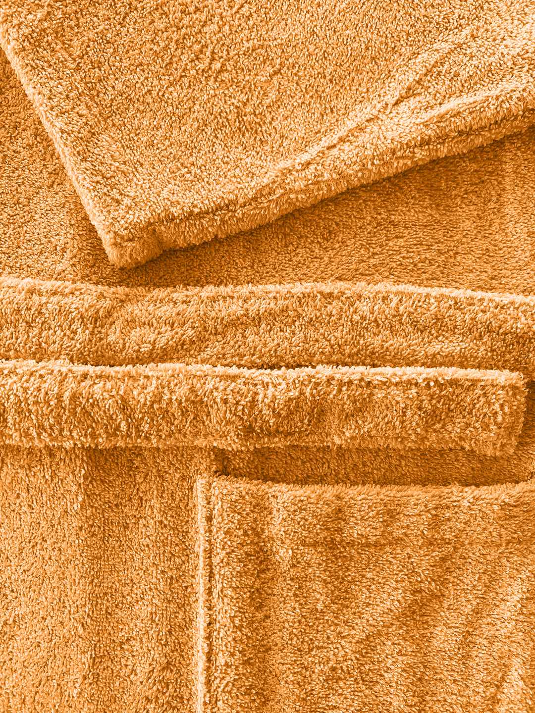 Albornoz Unisex - Albornoz de Ducha para Hombre o Mujer - 100% Algodón, Capucha, Naranja