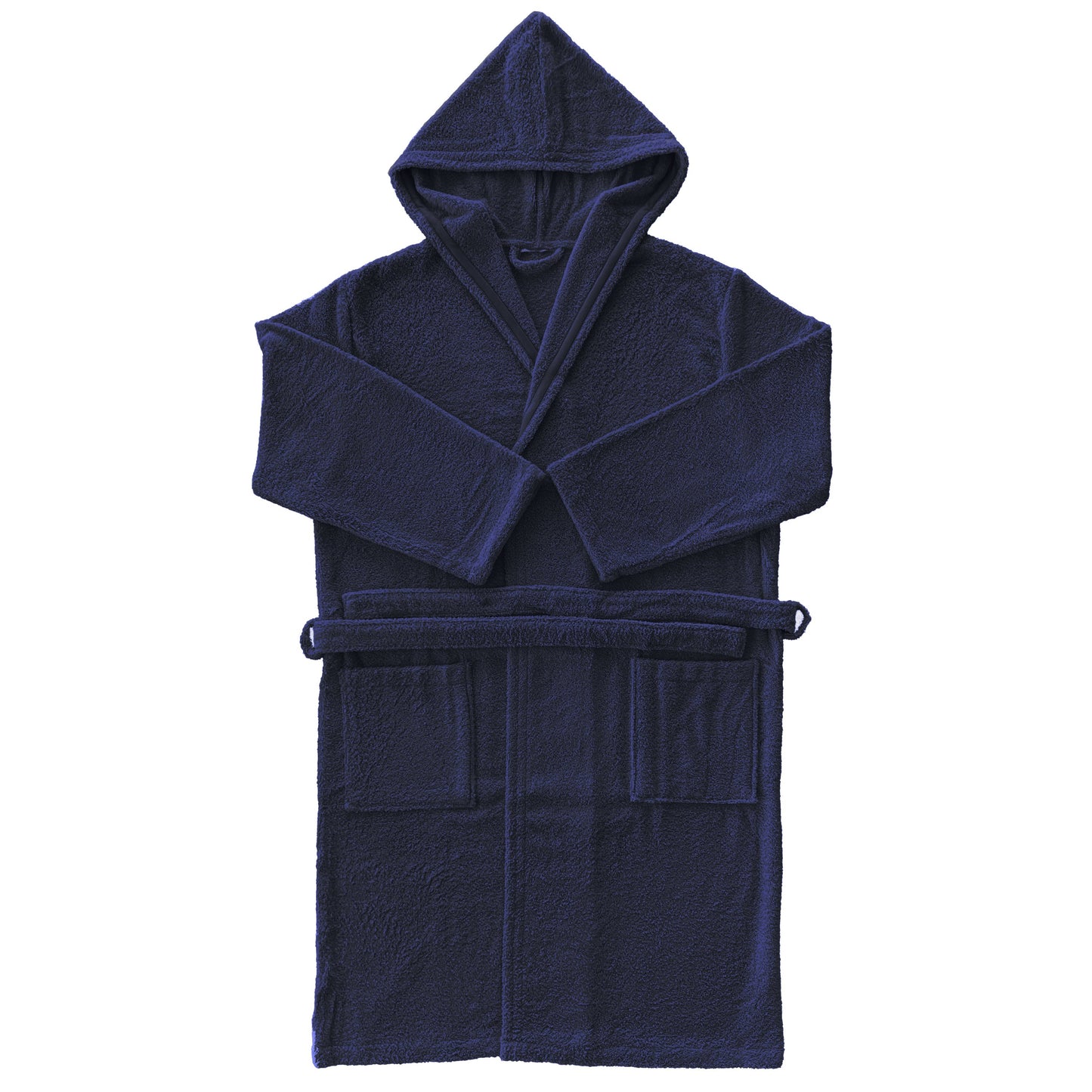 Albornoz Unisex - Albornoz de Ducha para Hombre o Mujer - 100% Algodón, Capucha, Navy Blue