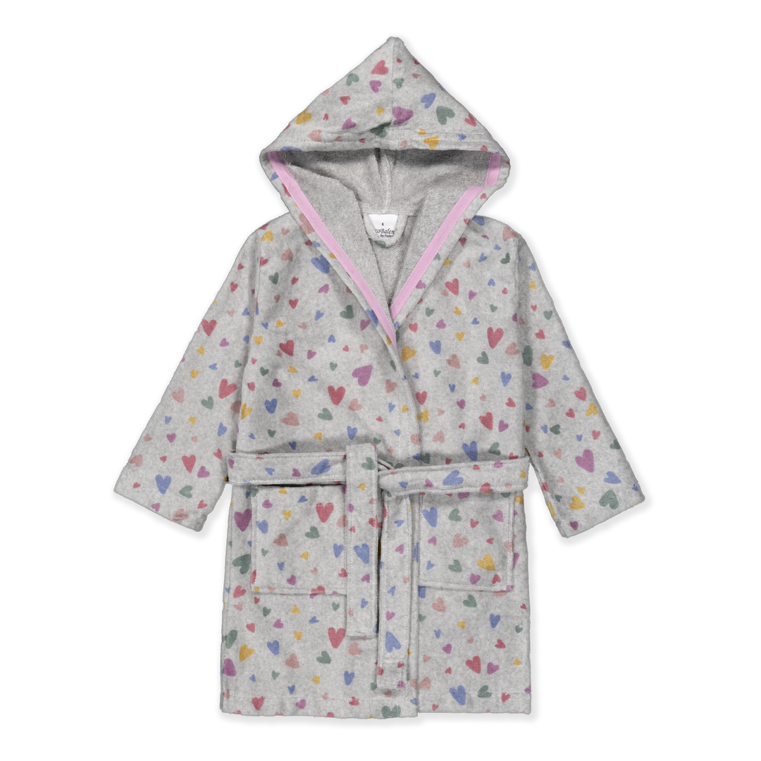 KIDS PALMIRA - Albornoz Niños adolescentes Algodón: Niño, Infantil - 100% Algodón OEKO-TEX - 2 Bolsillos, Cinturón, Capucha, Albornoces Felpa muy suave con bordados para niños