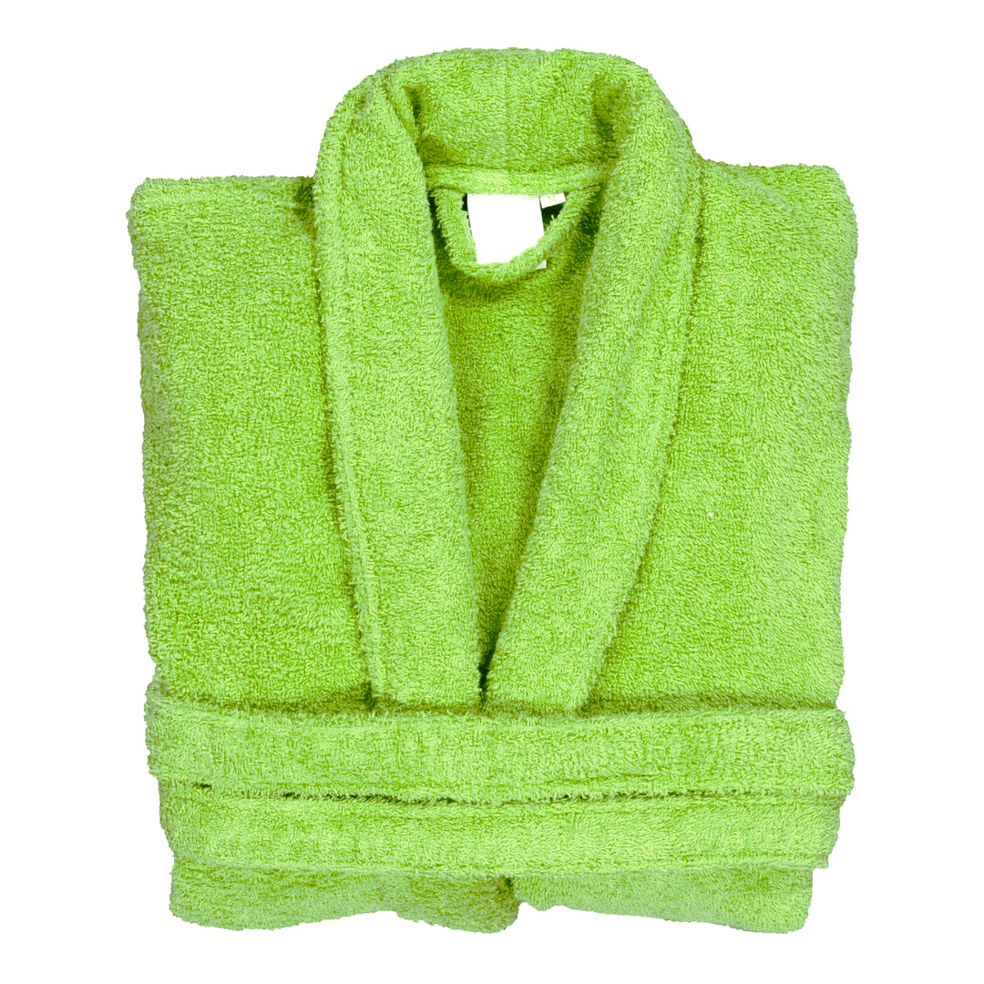 Albornoz Unisex - Albornoz de Ducha para Hombre o Mujer - 100% Algodón- 420g/m2 - Albornoz de Rizo. Pistacho