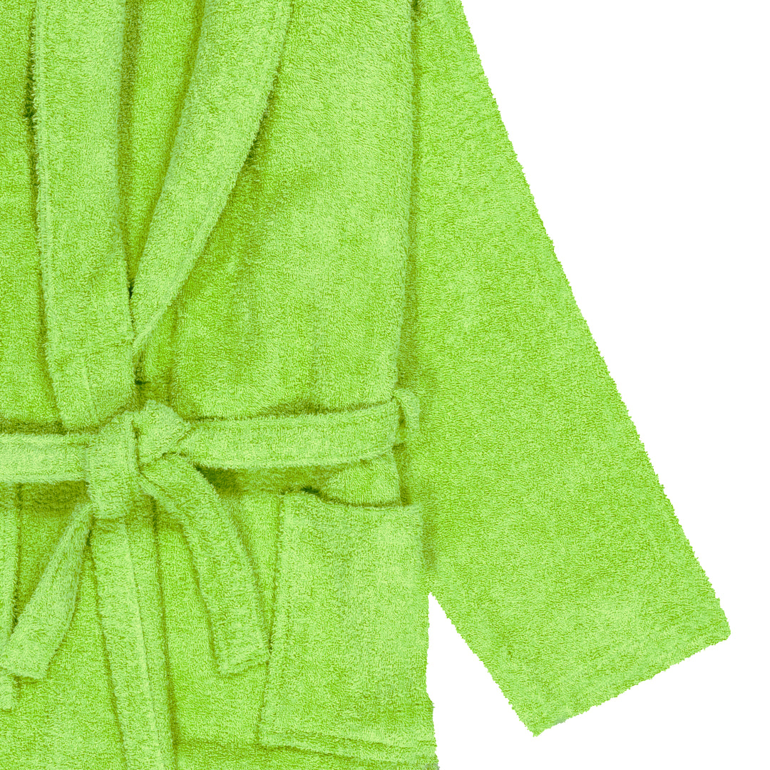 Albornoz Unisex - Albornoz de Ducha para Hombre o Mujer - 100% Algodón- 420g/m2 - Albornoz de Rizo. Pistacho