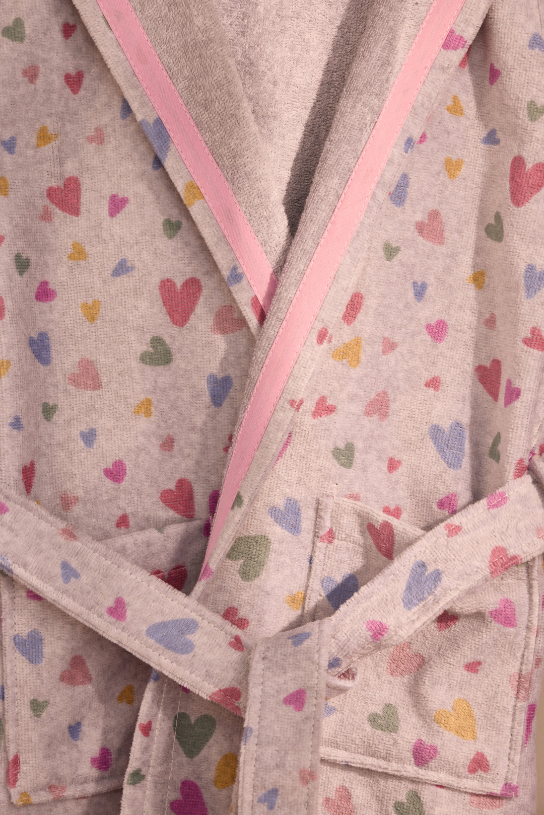 KIDS PALMIRA - Albornoz Niños adolescentes Algodón: Niño, Infantil - 100% Algodón OEKO-TEX - 2 Bolsillos, Cinturón, Capucha, Albornoces Felpa muy suave con bordados para niños