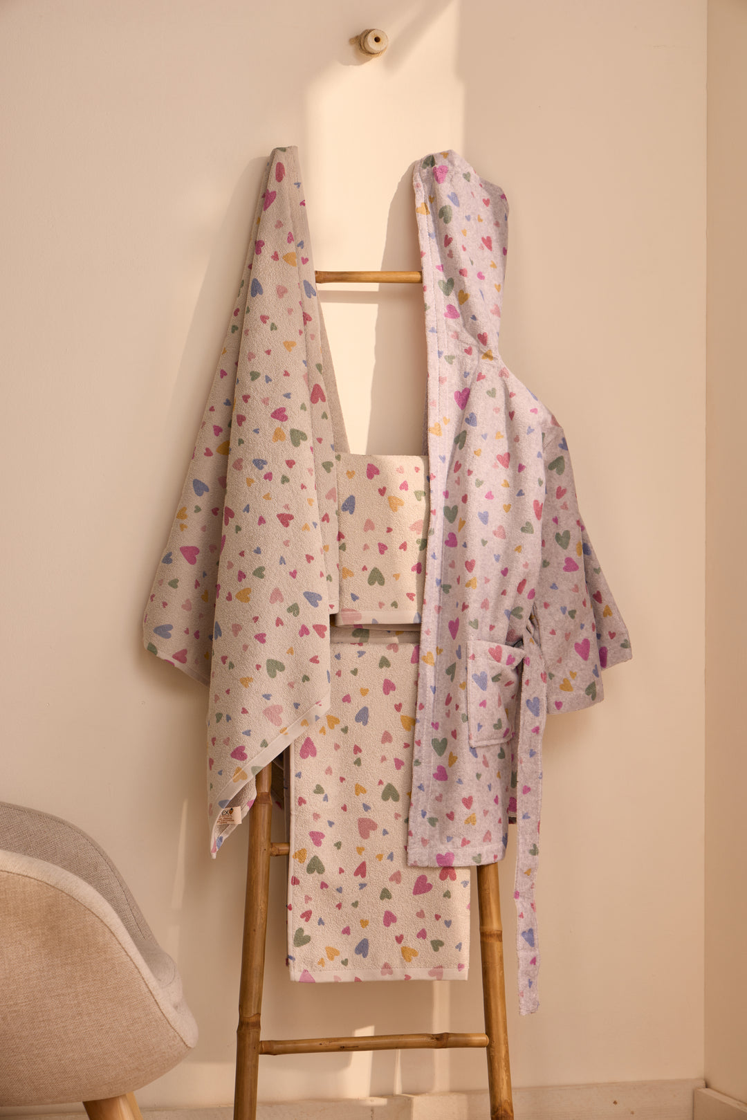 KIDS PALMIRA - Albornoz Niños adolescentes Algodón: Niño, Infantil - 100% Algodón OEKO-TEX - 2 Bolsillos, Cinturón, Capucha, Albornoces Felpa muy suave con bordados para niños