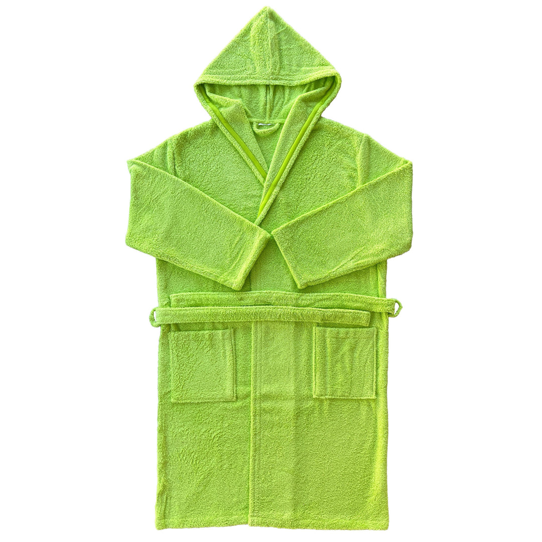 Albornoz Unisex - Albornoz de Ducha para Hombre o Mujer - 100% Algodón, Capucha. Pistacho