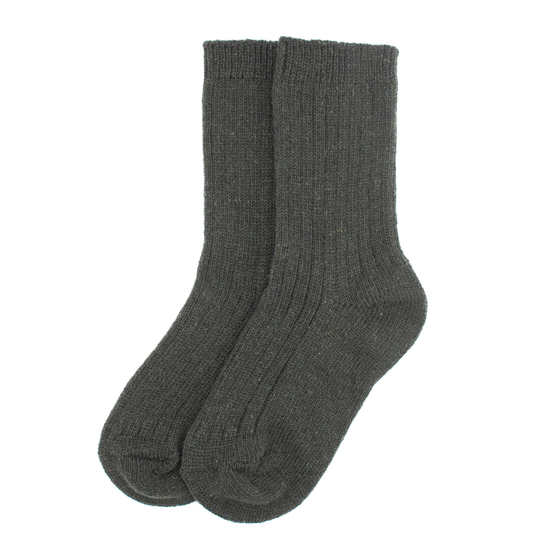 Calcetines BOSKIMO de Lana Merino y Cashmere – Verde | Calcetín Térmico Suave y Transpirable