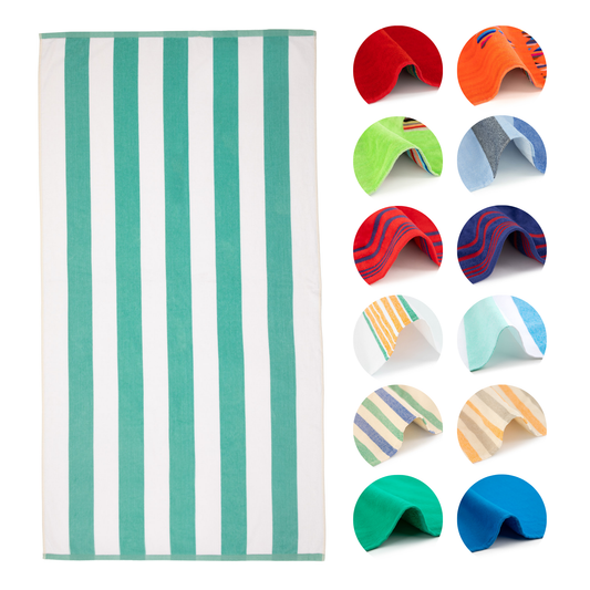 BOSKIMO Toalla de Playa Zadar 1 Grande 90x170 cm – 100 % Algodón Rizo de Alta Calidad – Suave, Absorbente y de Secado Rápido – Fabricada en Portugal – Estilo Premium en Colores Vivos – Ideal para Playa y Piscina