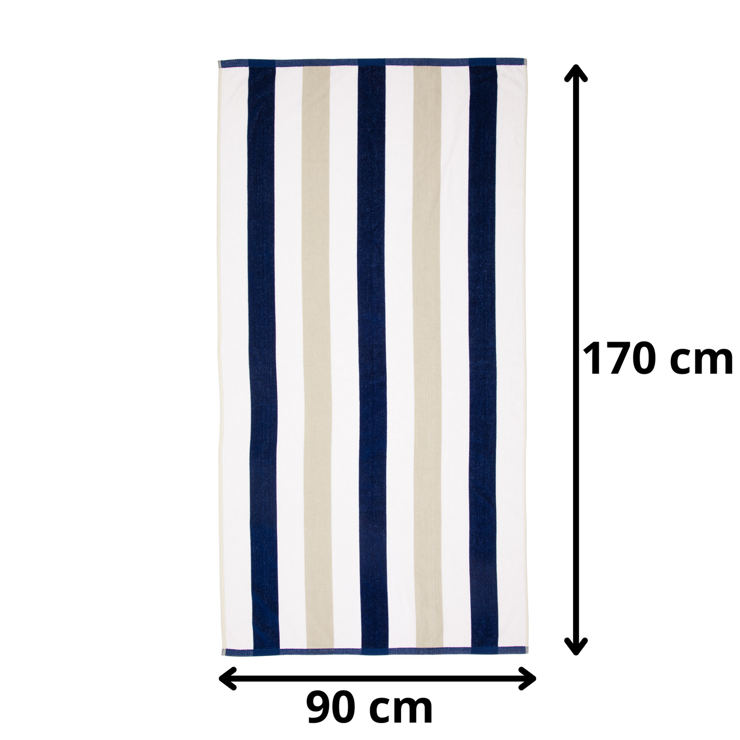 BOSKIMO Toalla de Playa Zadar 3 Grande 90x170 cm – 100 % Algodón Rizo de Alta Calidad – Suave, Absorbente y de Secado Rápido – Fabricada en Portugal – Estilo Premium en Colores Vivos – Ideal para Playa y Piscina