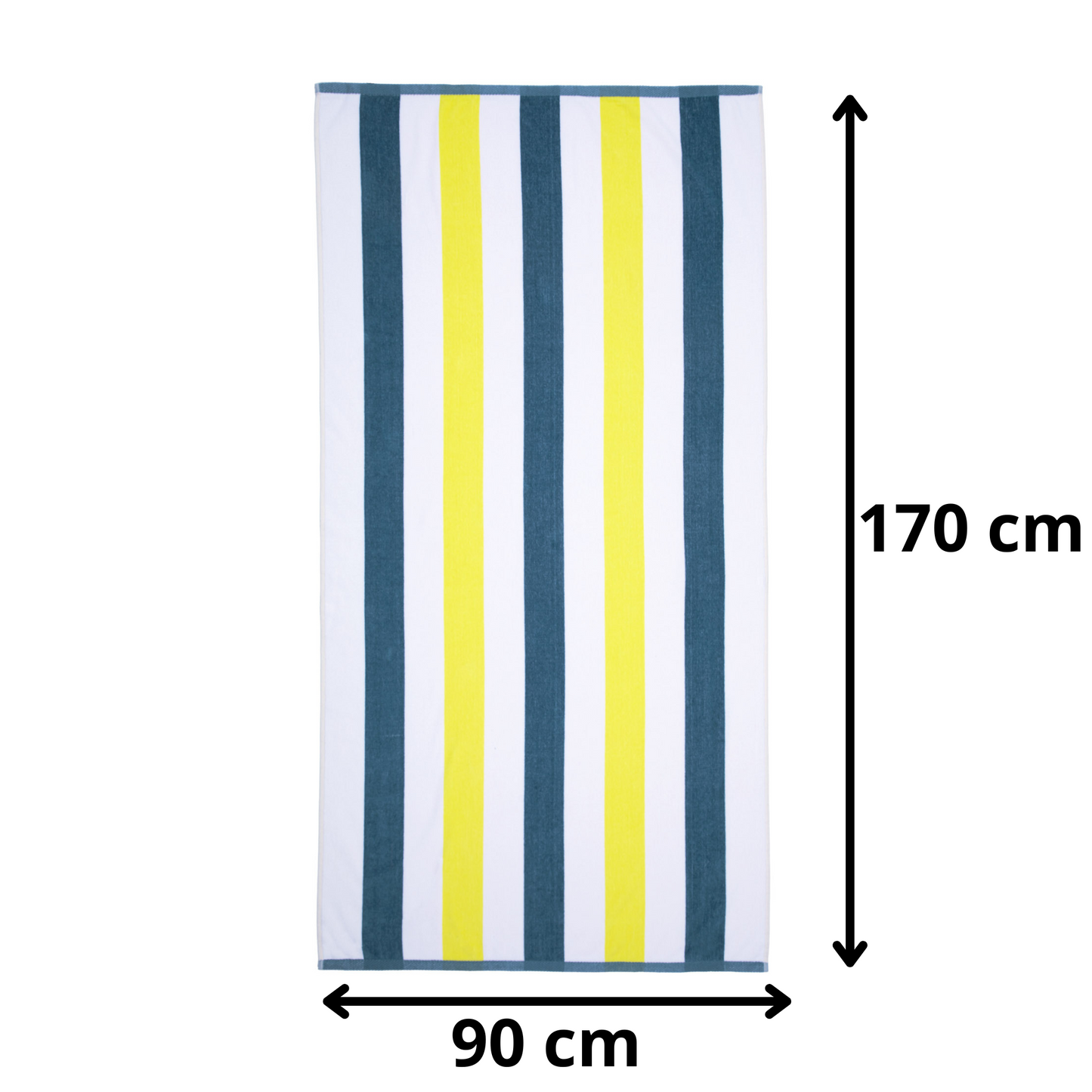 BOSKIMO Toalla de Playa Zadar 4 Grande 90x170 cm – 100 % Algodón Rizo de Alta Calidad – Suave, Absorbente y de Secado Rápido – Fabricada en Portugal – Estilo Premium en Colores Vivos – Ideal para Playa y Piscina