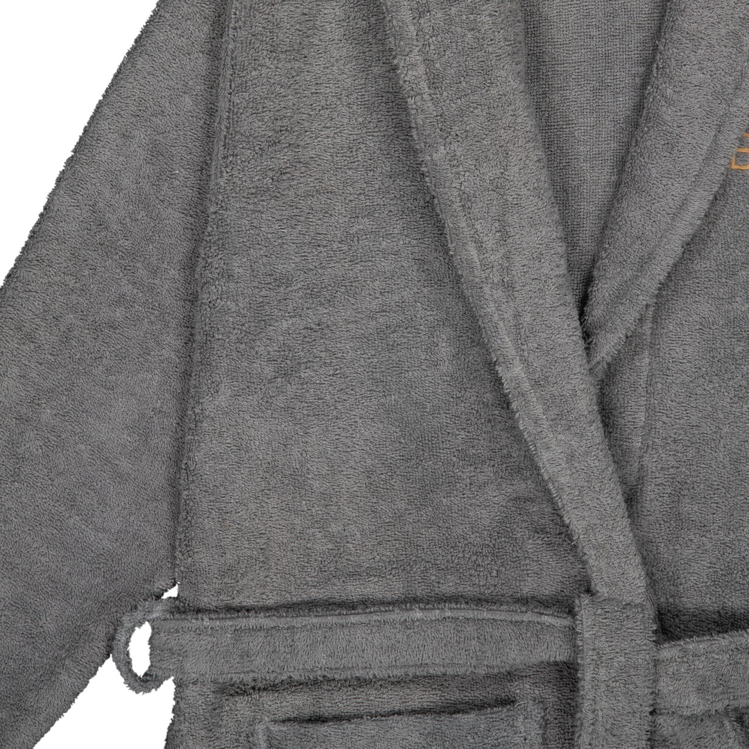 Albornoz Unisex - Albornoz de Ducha para Hombre o Mujer - 100% Algodón, Capucha. Gris Oscuro