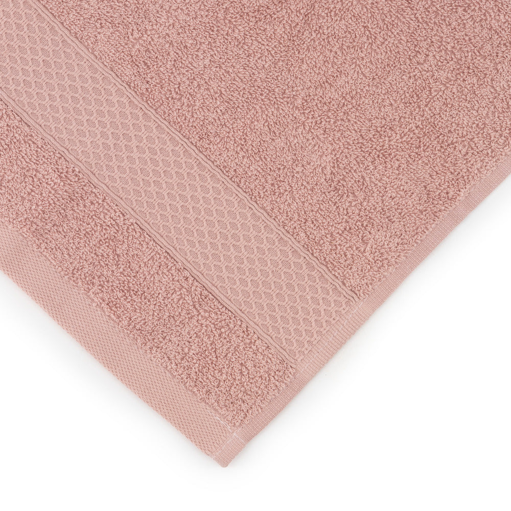 Juego de Toallas de baño - Toalla grande de Ducha, Toalla de Manos y Toalla de lavabo - 100% Algodón - 450 g/m2 Rosa