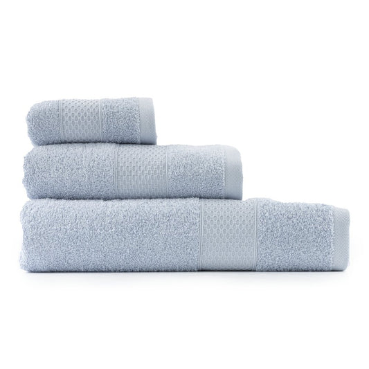 Juego de Toallas de baño - Toalla grande de Ducha, Toalla de Manos y Toalla de lavabo - 100% Algodón - 450 g/m2 Azul