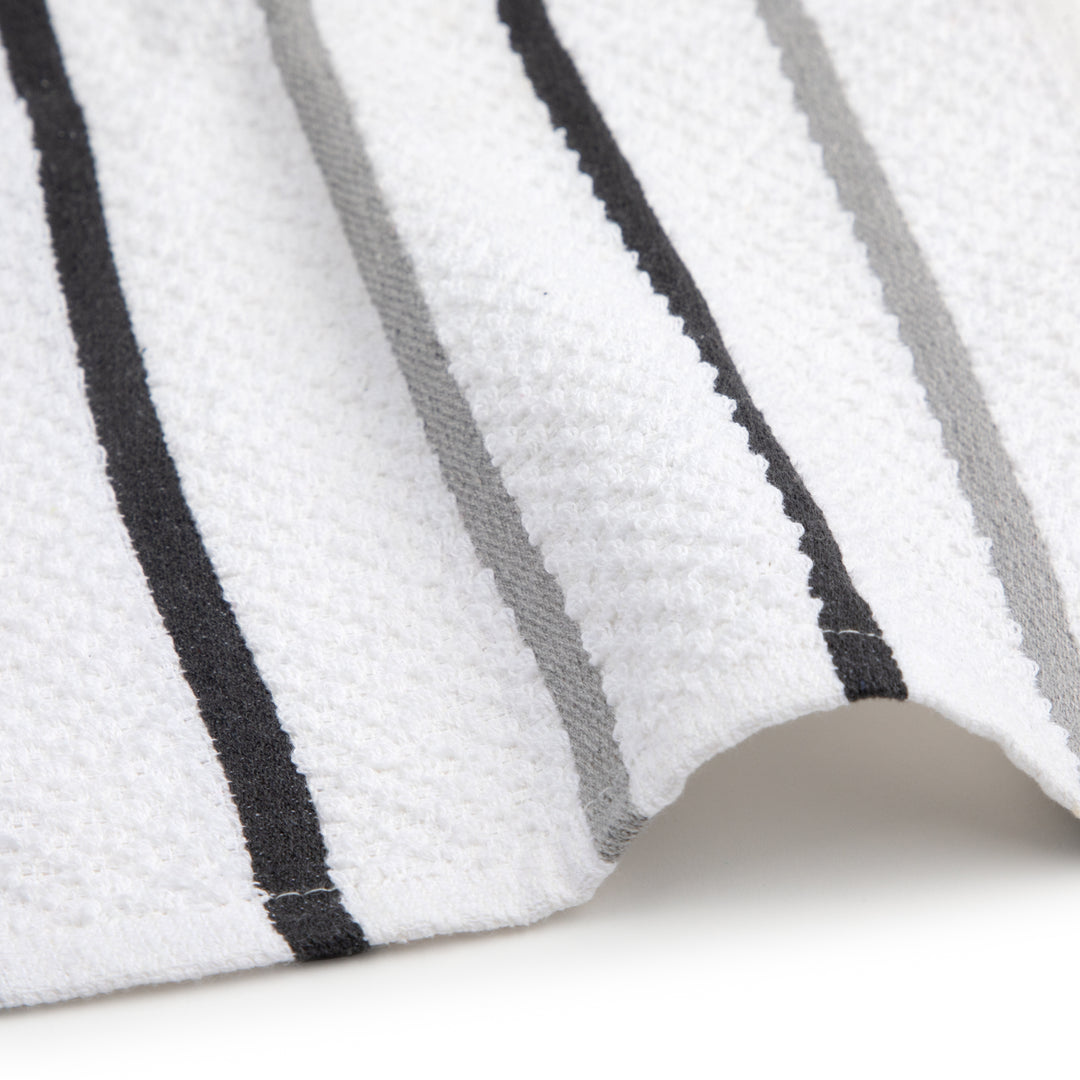 Paños de Cocina Algodón BOSKIMO Premium – Pack de 6 Trapos de Cocina Microfibra y Rizo, Trapos Cocina Algodón Absorbentes, Paños de Limpieza Color Gris Plateado