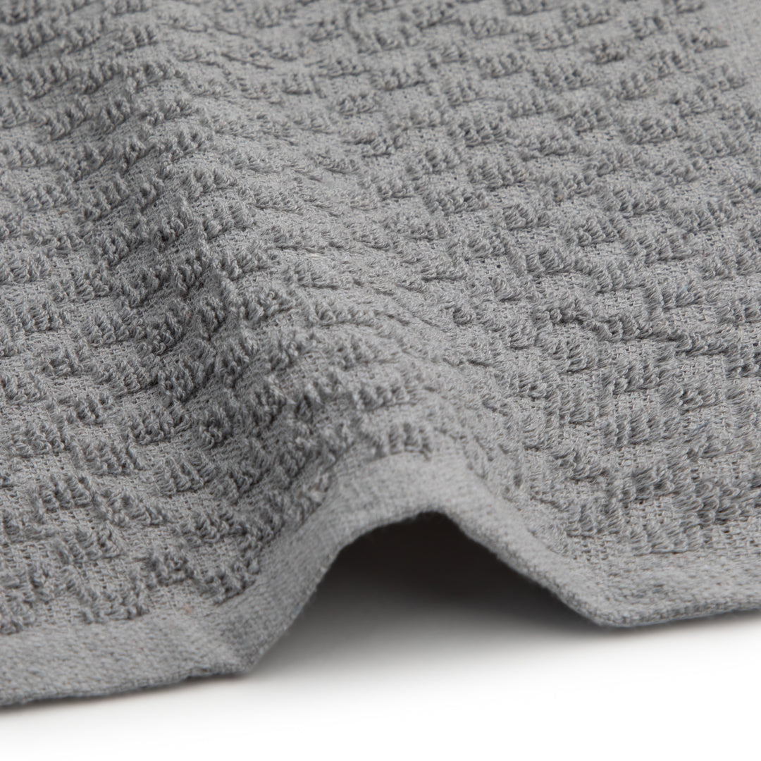 Paños de Cocina Algodón BOSKIMO Premium – Pack de 6 Trapos de Cocina Microfibra y Rizo, Trapos Cocina Algodón Absorbentes, Paños de Limpieza Color Gris Plateado