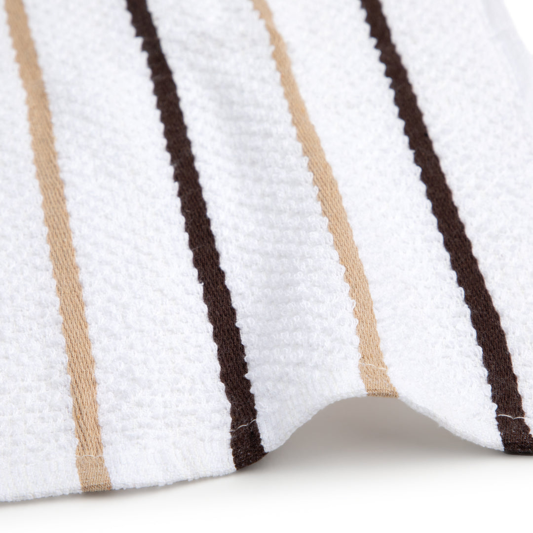 Paños de Cocina Algodón BOSKIMO Premium – Pack de 6 Trapos de Cocina Microfibra y Rizo, Trapos Cocina Algodón Absorbentes, Paños de Limpieza Beige y Chocolate