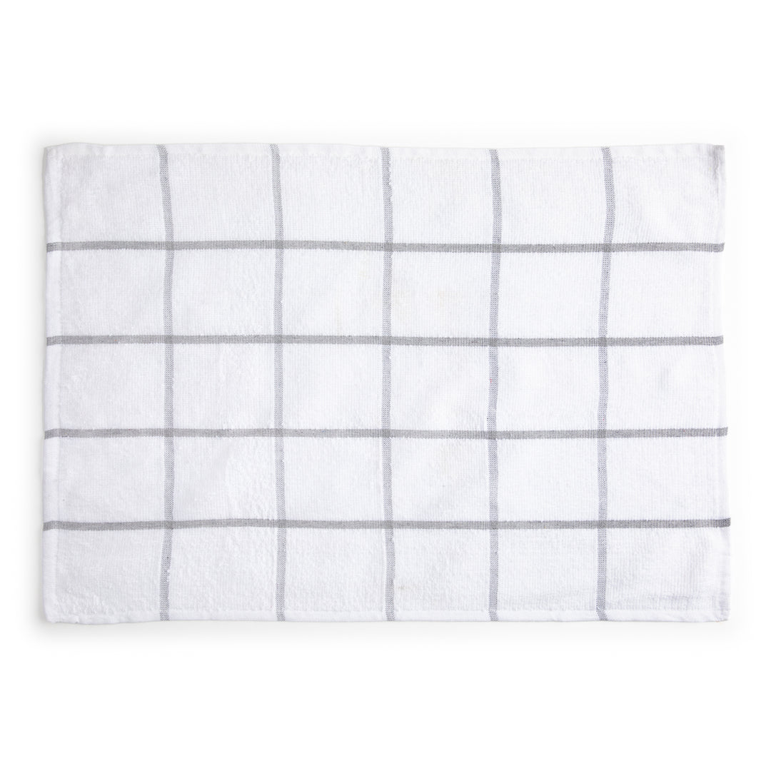 Paños de Cocina Algodón BOSKIMO Premium – Pack de 6 Trapos de Cocina Microfibra y Rizo, Trapos Cocina Algodón Absorbentes, Paños de Limpieza Blanco y Gris