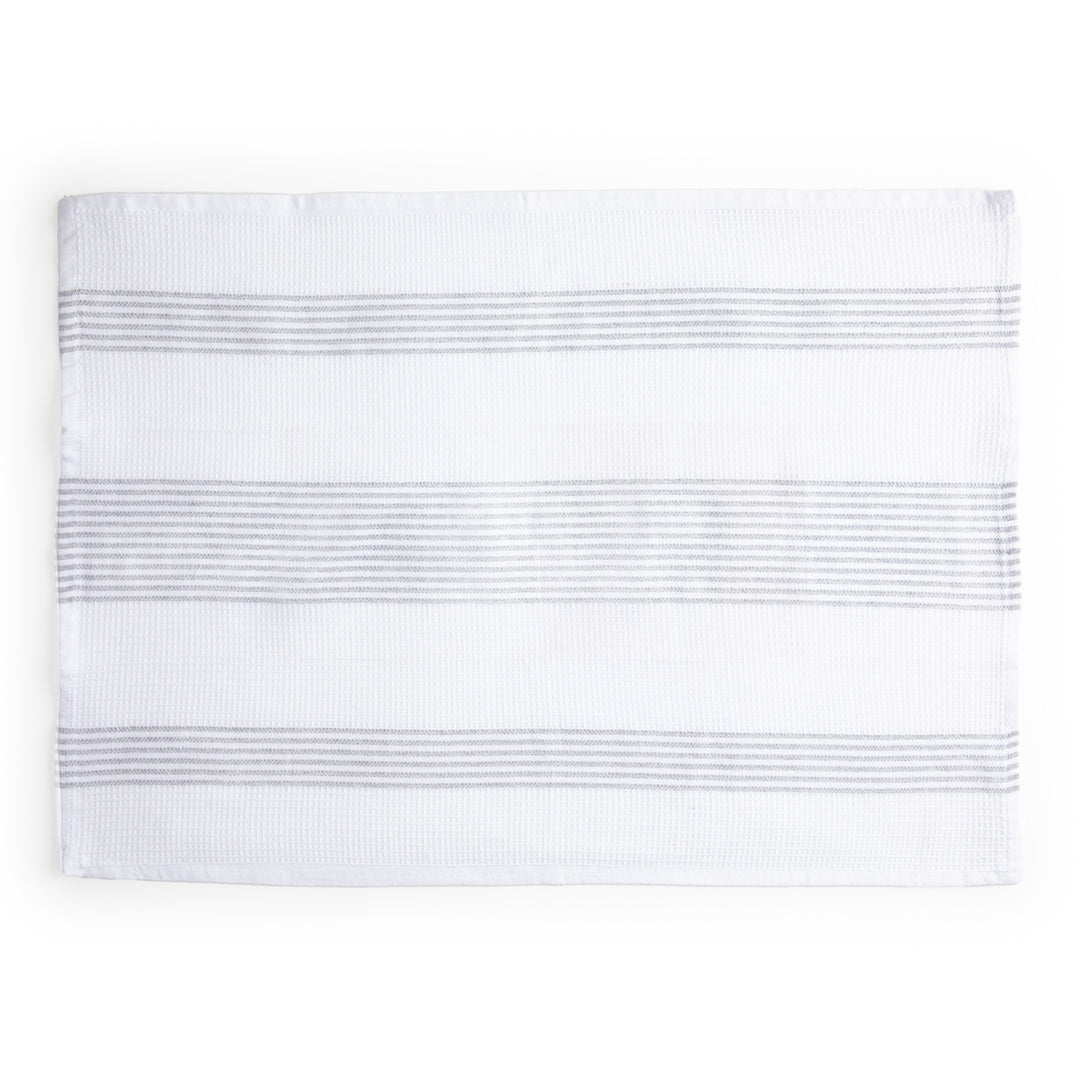 Paños de Cocina Algodón BOSKIMO Premium – Pack de 6 Trapos de Cocina Microfibra y Rizo, Trapos Cocina Algodón Absorbentes, Paños de Limpieza Blanco y Gris