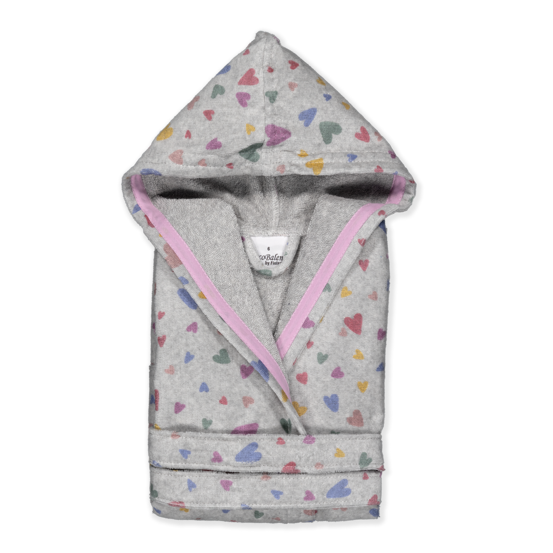 KIDS PALMIRA - Albornoz Niños adolescentes Algodón: Niño, Infantil - 100% Algodón OEKO-TEX - 2 Bolsillos, Cinturón, Capucha, Albornoces Felpa muy suave con bordados para niños