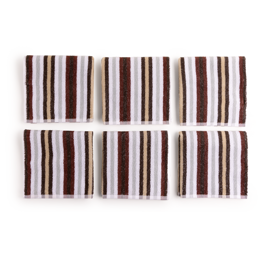Paños de Cocina de Algodón Rizo REF.4510.Rayas| Pack de 6 Trapos 400gr 50x50cm de Cocina Suaves y Absorbentes | Trapos de Cocina 100% Algodón | Resistentes y Lavables | Ideales para Hogar y Cocina