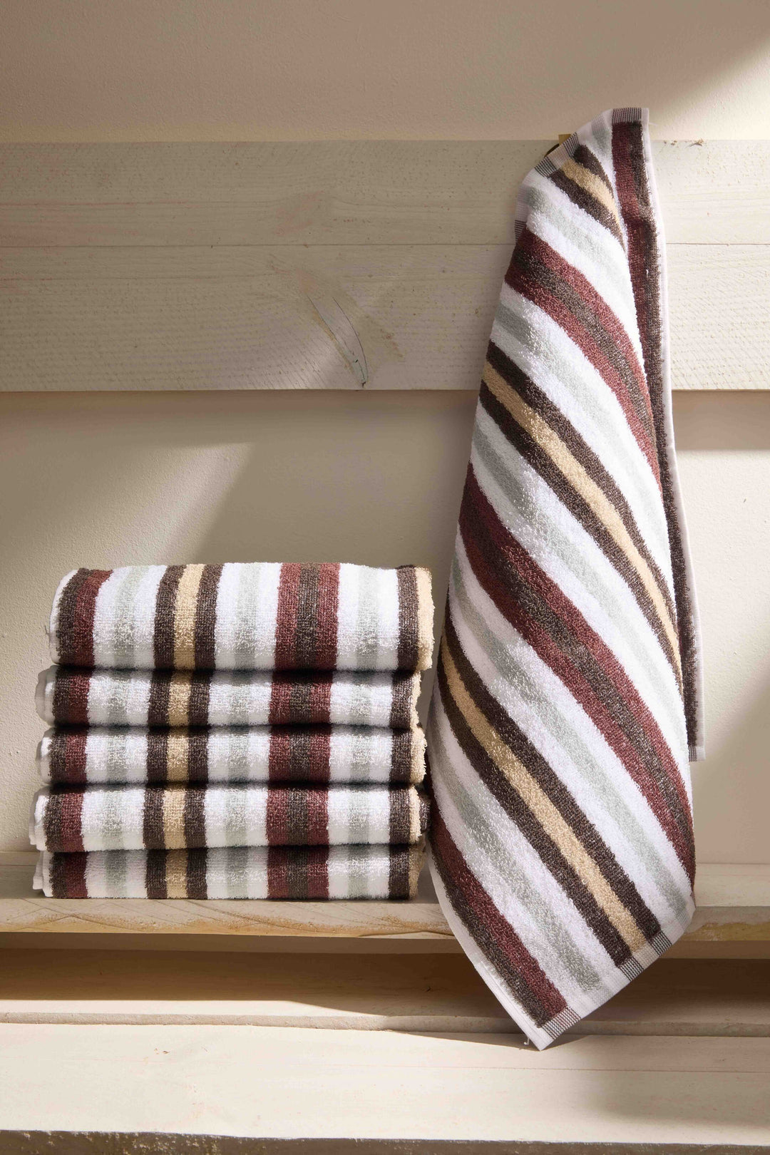 Paños de Cocina de Algodón Rizo REF.4510.Rayas| Pack de 6 Trapos 400gr 50x50cm de Cocina Suaves y Absorbentes | Trapos de Cocina 100% Algodón | Resistentes y Lavables | Ideales para Hogar y Cocina