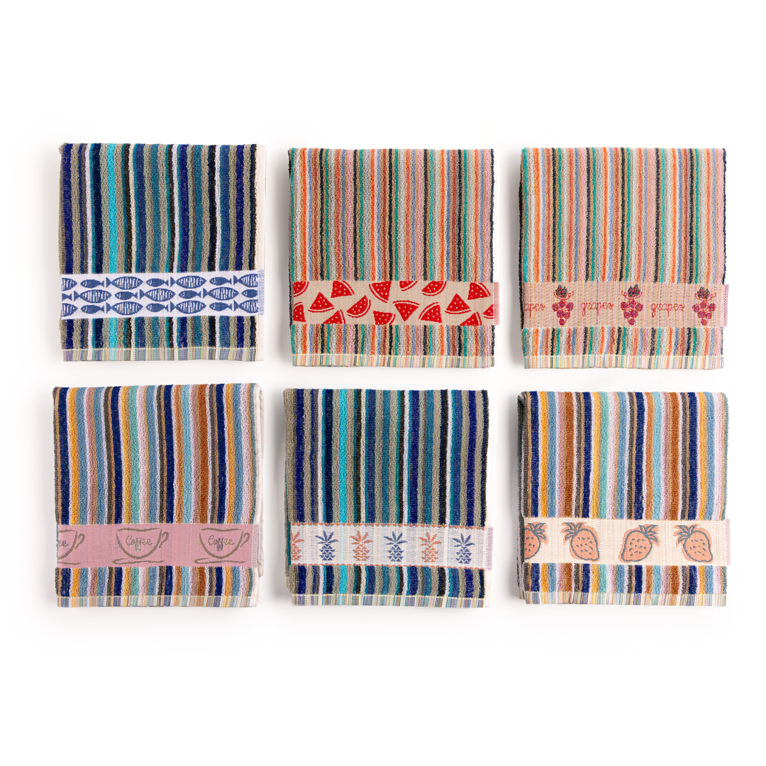 Paños de Cocina de Algodón Rizo REF.57| Pack de 6 Trapos 380gr 50x50cm de Cocina Suaves y Absorbentes | Trapos de Cocina 100% Algodón | Resistentes y Lavables | Ideales para Hogar y Cocina