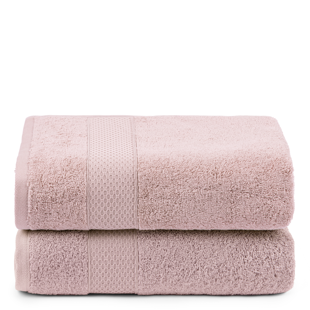 Juego de Toallas de baño - Toalla grande de Ducha, Toalla de Manos y Toalla de lavabo - 100% Algodón - 450 g/m2 Rosa