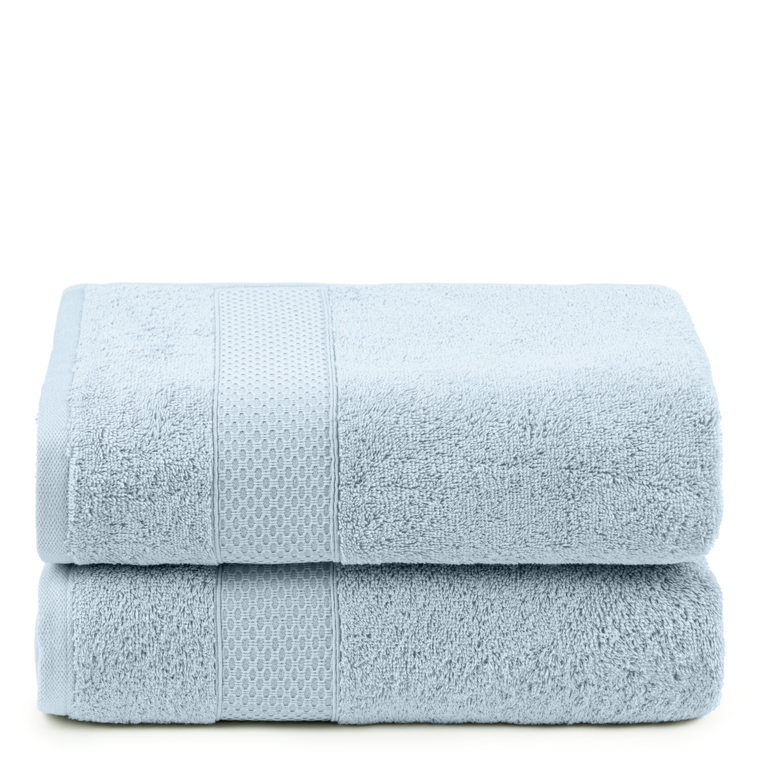 Juego de Toallas de baño - Toalla grande de Ducha, Toalla de Manos y Toalla de lavabo - 100% Algodón - 450 g/m2 Azul