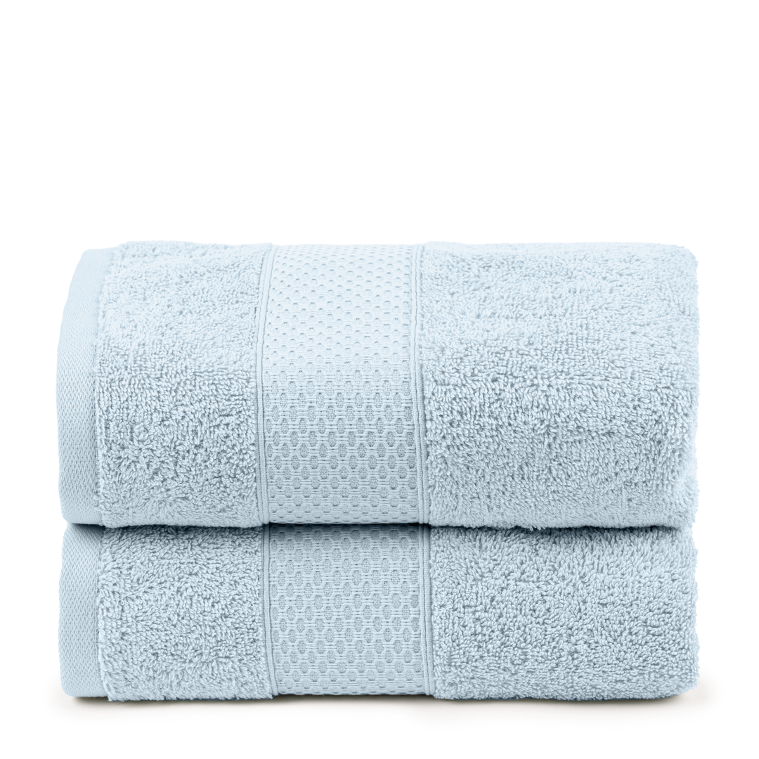 Juego de Toallas de baño - Toalla grande de Ducha, Toalla de Manos y Toalla de lavabo - 100% Algodón - 450 g/m2 Azul