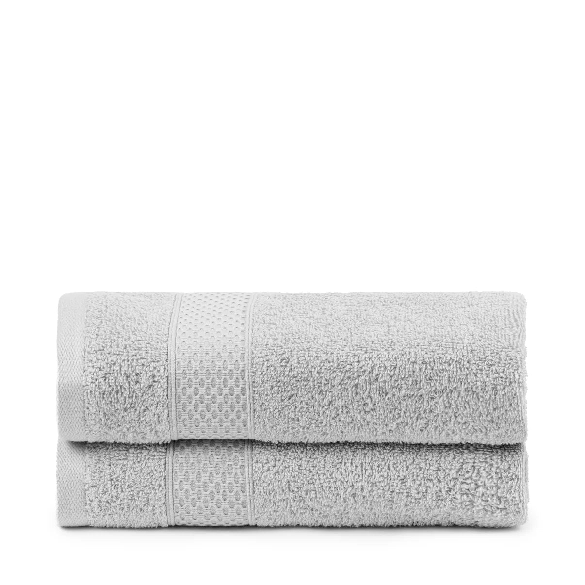 Juego de Toallas de baño - Toalla grande de Ducha, Toalla de Manos y Toalla de lavabo - 100% Algodón - 450 g/m2 Gris